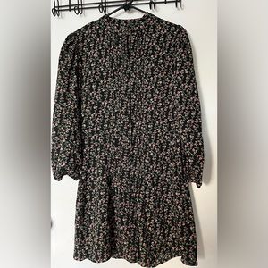 Top shop floral smocked crepe mini dress